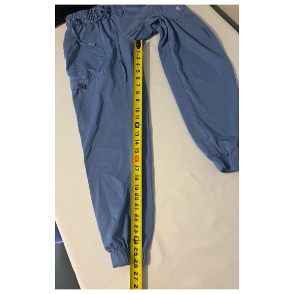 HH Works By Healing‎ Hands Scrub Pants Blue Size XSmall Petite - Picture 11 of 11
